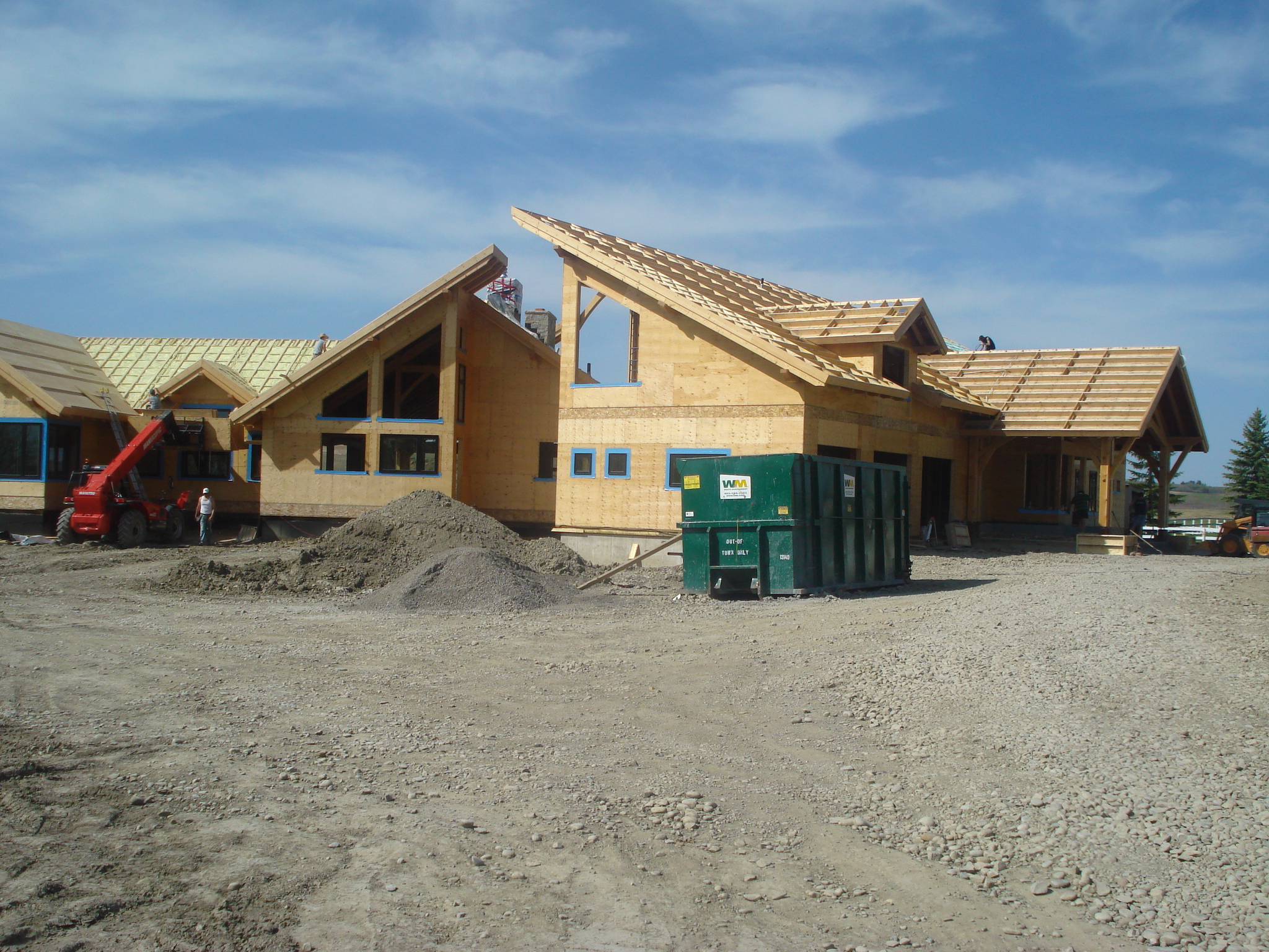 Residential construction before spray foam
